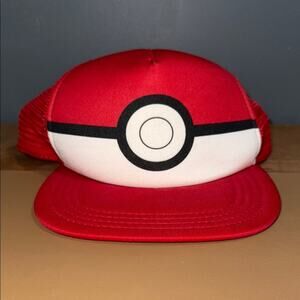 The Pokémon Company SnapBack trucker hat pokeball size 4-16 mesh adjustable